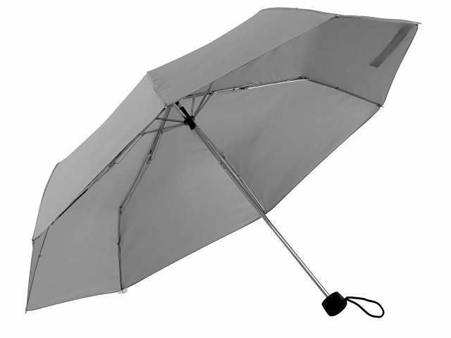Зонт «Picau» из переработанного пластика в сумочке, серый