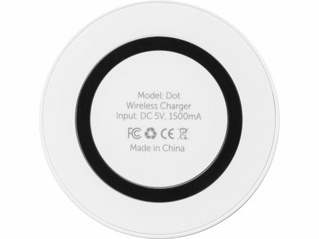 Беспроводное зарядное устройство «Dot», 5 Вт, белый/черный