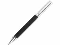 Металлическая шариковая ручка "Bossy" с вставкой из эко-кожи, черный