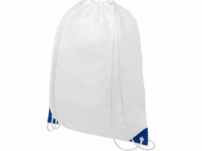 Рюкзак со шнурком Oriole, имеет цветные края, синий