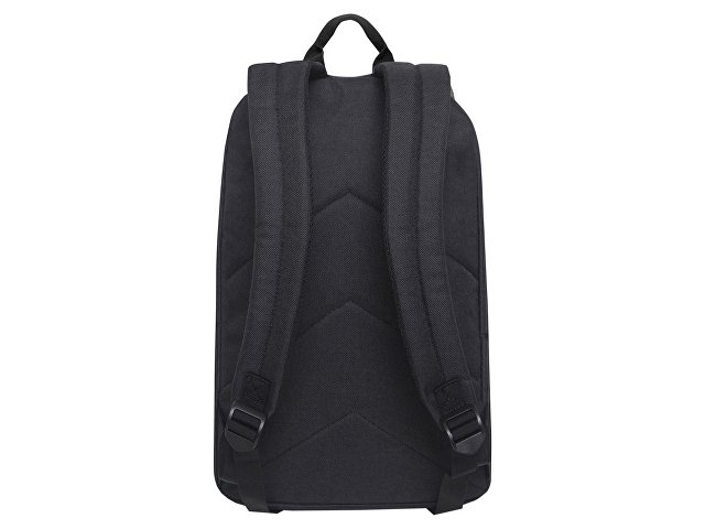 Рюкзак TORBER GRAFFI, черный с карманом коричневого цвета, полиэстер меланж, 42 х 29 x 19 см