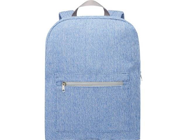 Рюкзак из переработанного хлопка и полиэстера плотностью 210 г/м2 Pheebs, синий