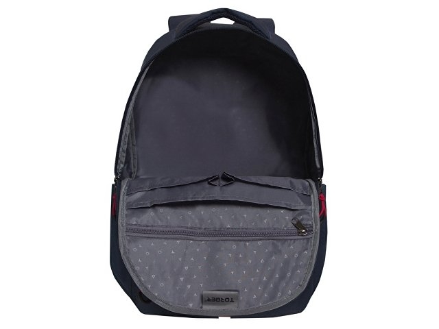 Рюкзак TORBER FORGRAD 2.0 с отделением для ноутбука 15,6", синий, полиэстер меланж, 46 х 31 x 17 см