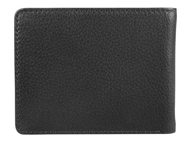 Бумажник Mano "Don Montez", натуральная кожа в черном цвете, 12,5 х 9,7 см