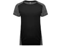 Спортивная футболка "Zolder" женская, черный/меланжевый черный