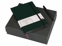 Подарочный набор Bruno Visconti «Megapolis Soft»: ежедневник А5 недат., ручка шарик., зеленый/черный