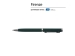 Ручка "Firenze" шариковая автоматическая софт-тач, зеленая