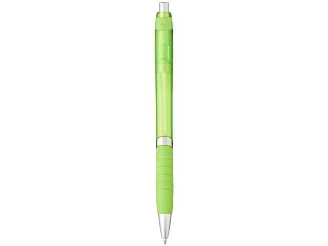 Шариковая ручка с резиновой накладкой Turbo, лайм