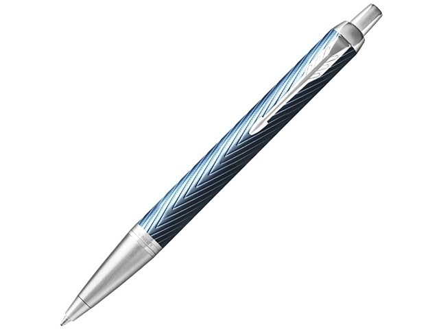 Шариковая ручка Parker IM Premium K318  Blue Grey CT, стержень: M, цвет чернил: blue, в подарочной упаковке.