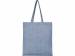 Эко-сумка Pheebs из переработанного хлопка, плотность 210 г/м2, синий меланж