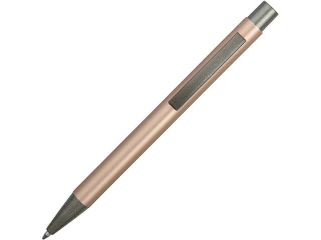Ручка металлическая soft touch шариковая «Tender», розовое золото/серый