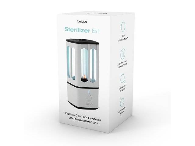 Портативная лампа бактерицидная ультрафиолетовая Rombica Sterilizer B1, белый/черный