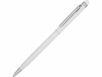 Ручка-стилус шариковая "Jucy Soft" с покрытием soft touch, белый
