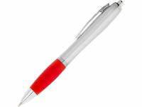 Ручка шариковая "Nash", красный/серебристый, черные чернила