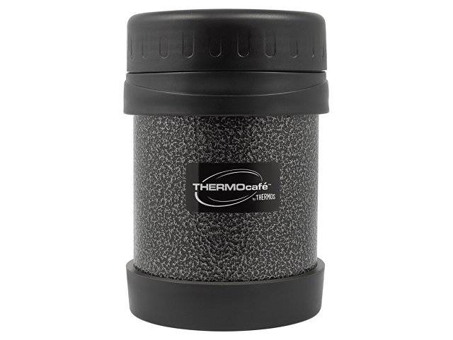 Термос из нерж. стали для еды тм ThermoCafe HAMJNL-350FJ Hammertone Coating, 0.35L, серый