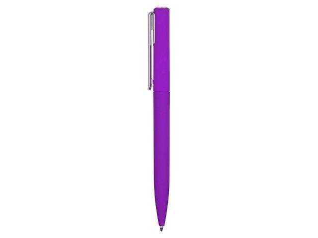 Ручка шариковая пластиковая "Bon" с покрытием soft touch, фиолетовый