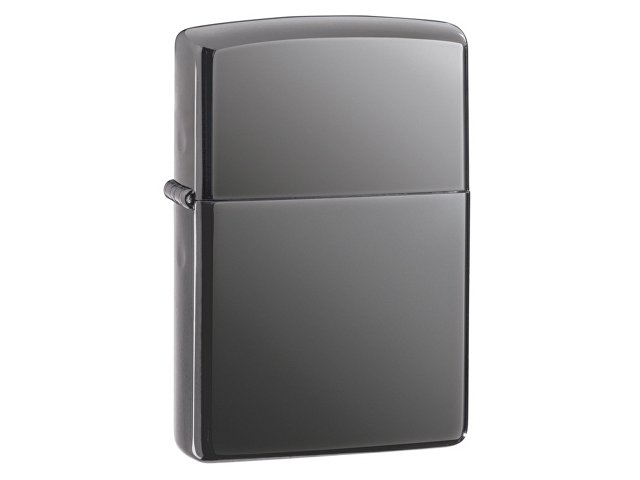 Зажигалка ZIPPO Classic с покрытием Black Ice, латунь/сталь, чёрная, глянцевая, 38x13x57 мм