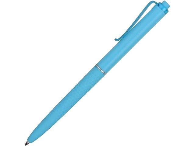 Ручка пластиковая soft-touch шариковая «Plane», голубой