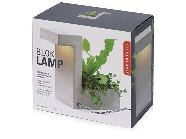 Настольная лампа из бетона "Blok Lamp"