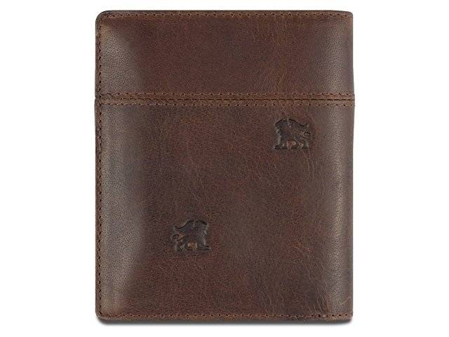 Бумажник Mano "Don Leon", натуральная кожа в коричневом цвете, 9,7 х 11,7 см