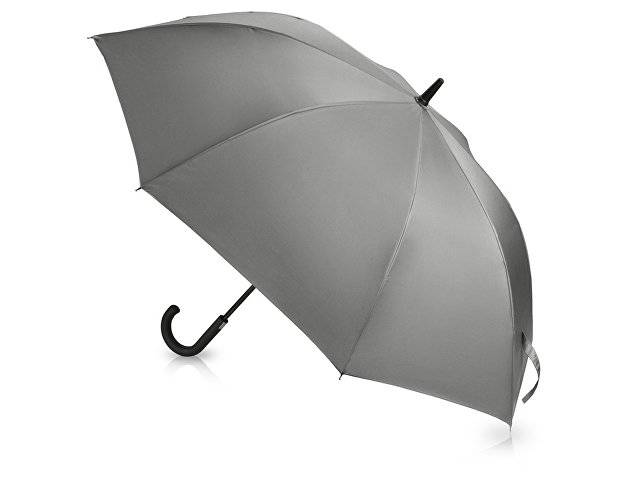 Зонт-трость «Lunker» с большим куполом (d120 см), серый