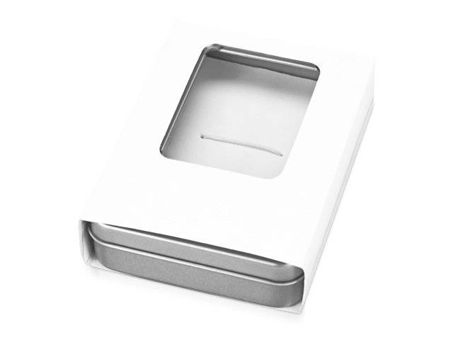 Подарочная коробка для флеш-карт «Сиам», серебристый