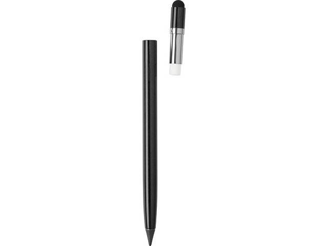 Вечный карандаш "Eternal" со стилусом и ластиком, черный