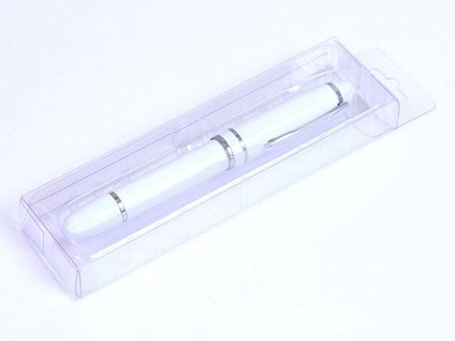 USB-флешка на 8 Гб в виде ручки с мини чипом, белый