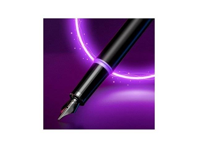 Перьевая ручка Parker IM Vibrant Rings Flame Amethyst Purple, стержень:F, цвет чернил: blue, в подарочной упаковке.