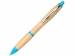 Шариковая ручка Nash из бамбука, натуральный/голубой