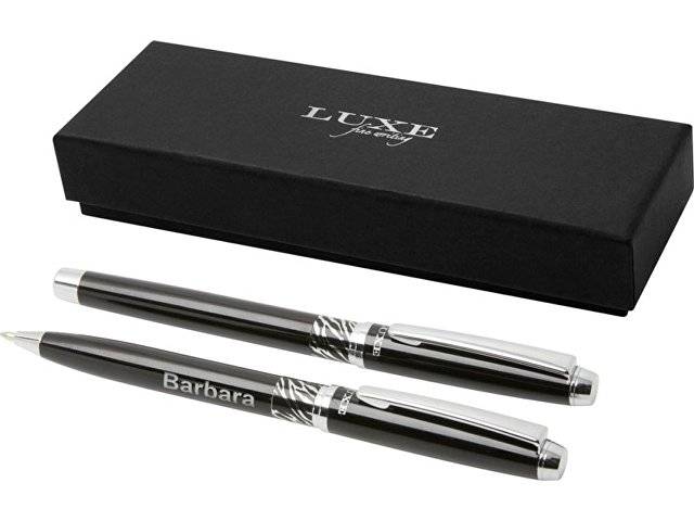 Rivulet Подарочный набор из двух ручек, черный