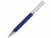 Металлическая шариковая ручка "Bossy" с вставкой из эко-кожи, синий
