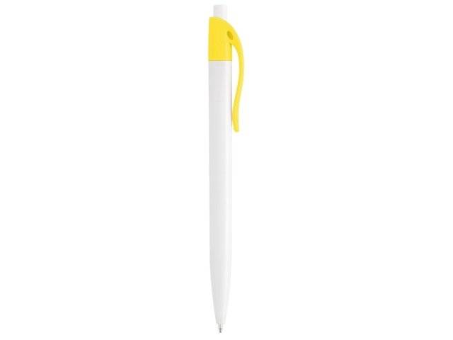 Ручка шариковая "Какаду", белый/желтый