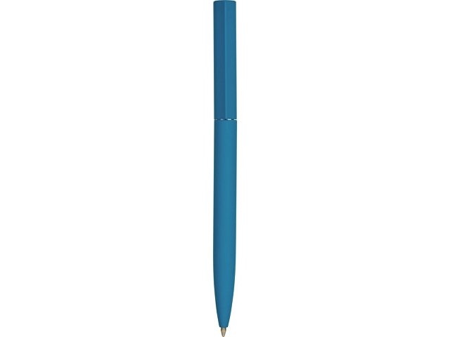 Шариковая металлическая ручка "Minimalist" софт-тач, морская волна