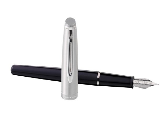 Перьевая ручка Waterman  Embleme цвет BLACK CT, цвет чернил: черный