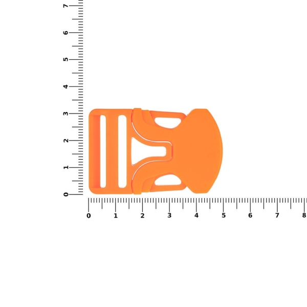 Застежка-пряжка одностороняя Triden, оранжевый неон