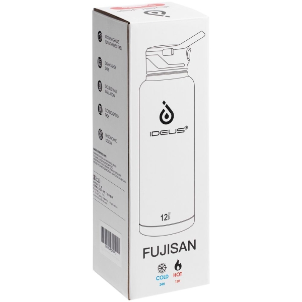 Термобутылка Fujisan 2.0, черная