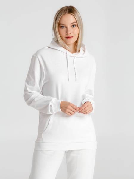 Толстовка с капюшоном унисекс Hoodie, белая