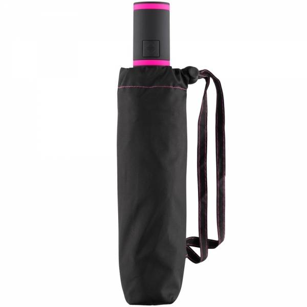 Зонт складной AOC Mini с цветными спицами, розовый