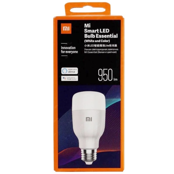 Лампа Mi LED Smart Bulb Essential White and Color, белая