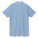 Рубашка поло мужская с контрастной отделкой Practice 270, голубой/белый