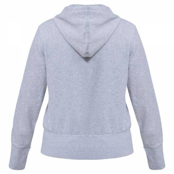 Толстовка женская Hooded Full Zip серый меланж