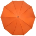 Зонт наоборот складной Stardome, оранжевый с серебристым