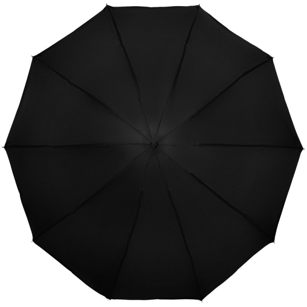 Зонт наоборот складной Stardome, черный с серебристым