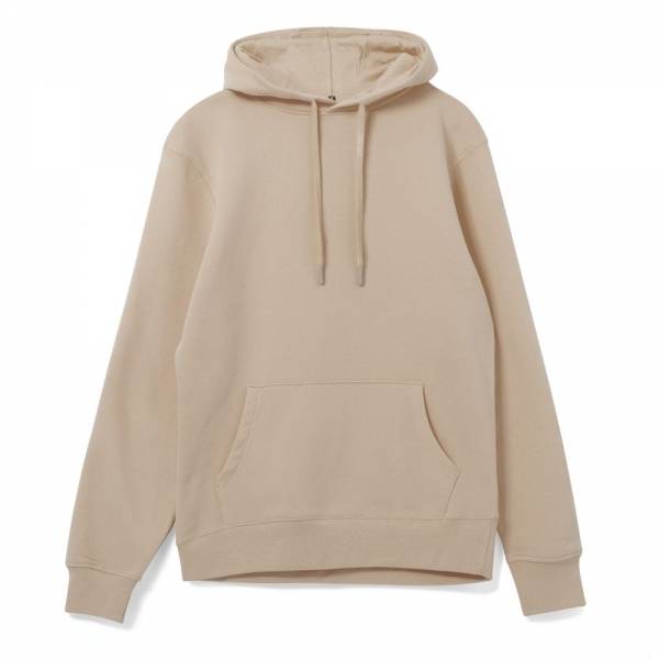 Толстовка с капюшоном унисекс Hoodie, бежевая