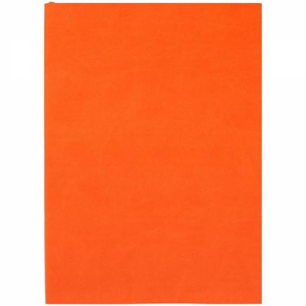 Ежедневник Flat, недатированный, оранжевый, без ляссе